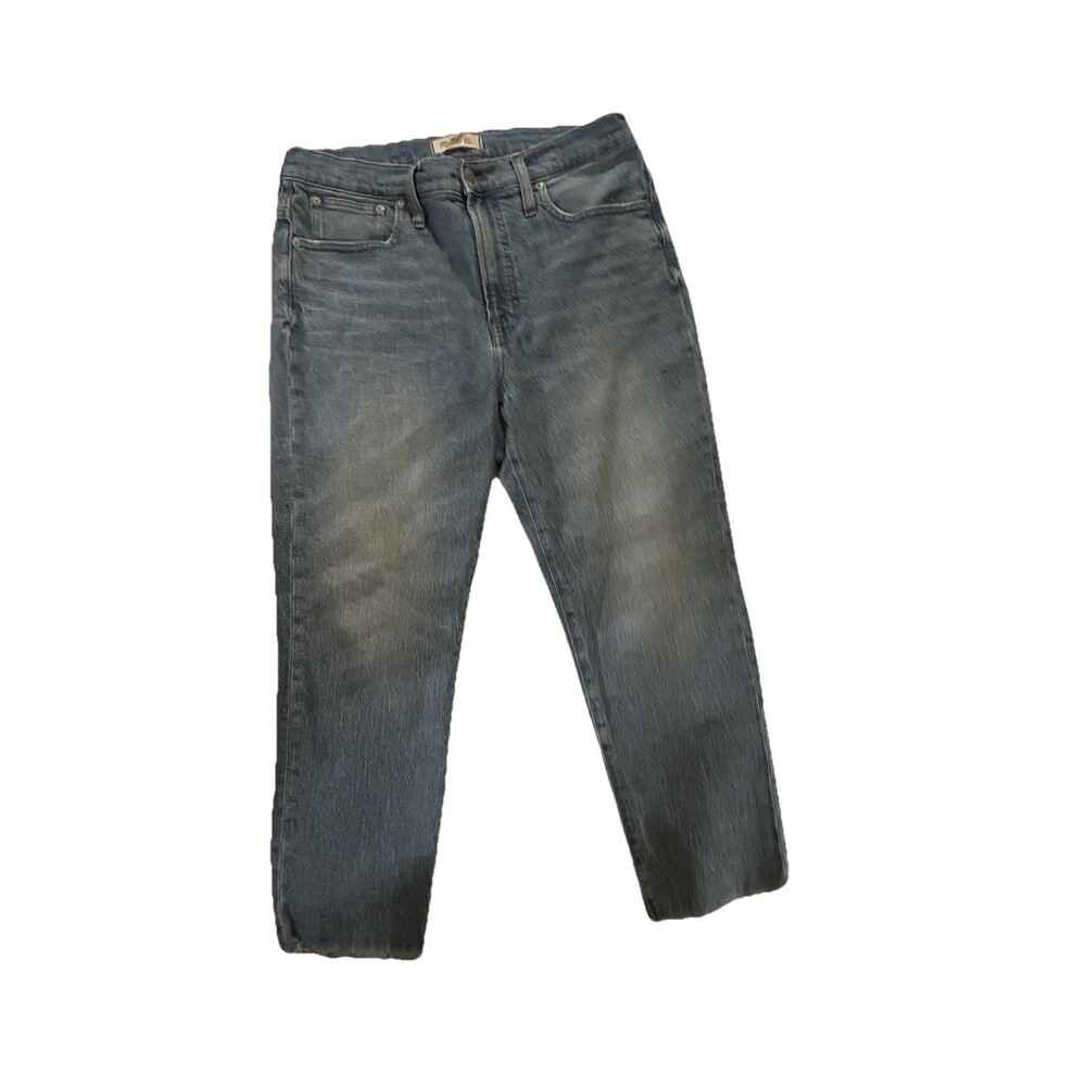 Madewell Jeans Womens Blue Dark Wash Cotton The Perfect Vintage Jean Raw Hem 30P